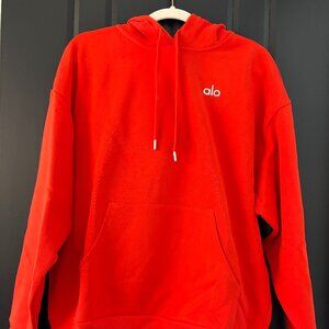 Alo Yoga Accolade Hoodie – Bright Red – Size Medium – NWT